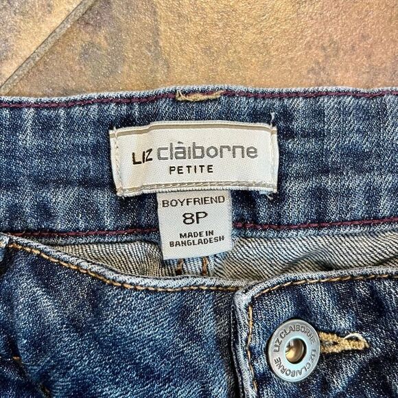 Liz Claiborne Petite Distressed Boyfriend Size 8P - Picture 6 of 11